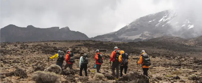 Рутата Northern Circuit - Ден 4 - Трекинг од Shira 2 до Moir Hut преку Lava Tower