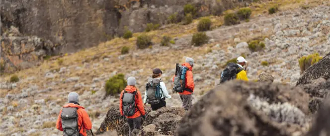 рутата Rongai - Ден 5 - Трекинг од кампот Mawenzi Tarn до кампот Kibo Hut